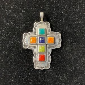 Vintage Don Lucas High Desert Collection Sterling Silver Cross